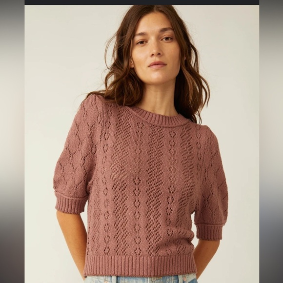 FREE PEOPLE ELOISE PULLOVER Sweater Size large NWT - Picture 1 of 6